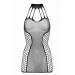 Короткое платье в сеточку Dania Besired, черное, One Size