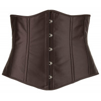 Корсет з відкритим бюстом Cottelli Collection Underbust Corset зі шнурівкою, чорний, XL