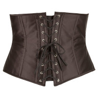 Корсет з відкритим бюстом Cottelli Collection Underbust Corset зі шнурівкою, чорний, XL