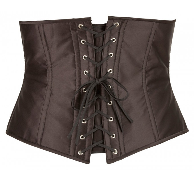 Корсет с открытым бюстом Cottelli Collection Underbust Corset со шнуровкой, черный, XL