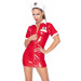 Костюм медсестры красный виниловый Black Level Vinyl Nurse 2 предмета, M