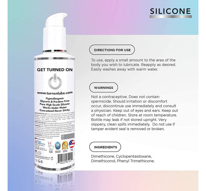 Лубрикант на силиколновой основе WET Based Lubricant Unflavored Sex Lube 178 мл