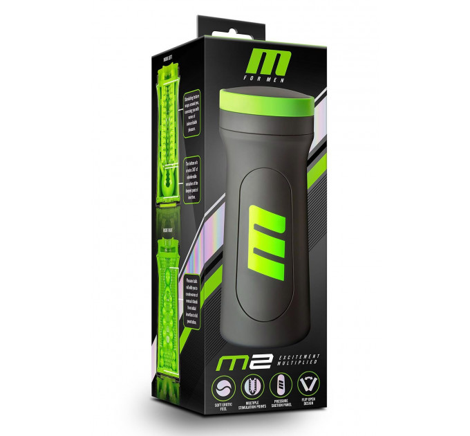 Мастурбатор в колбе M FOR MEN M2 SUPERIOR STROKER BLACK