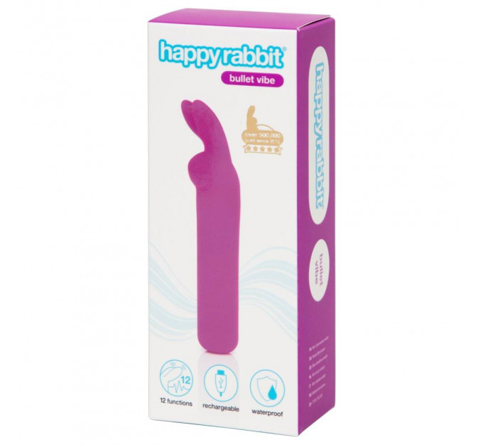 Мини вибратор Happy Rabbit Rechargeable Bullet Purple
