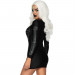 Мини платье со стразами Leg Avenue Rhinestone Skeleton з рукавами, S