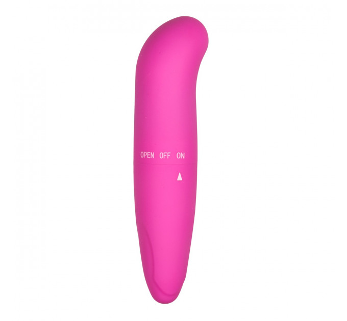 Мини-вибратор для точки G Easytoys, розовый, 12 х 2.5 см