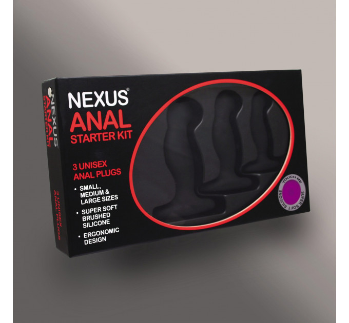 Набор анальных пробок из силикона Nexus Anal Starter Kit, 3 шт