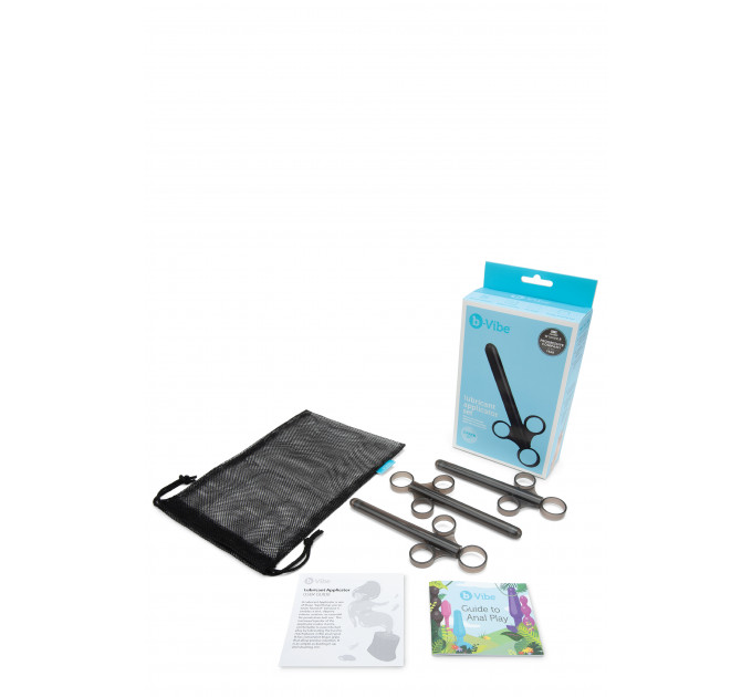 Набор аппликаторов для смазки B-Vibe, черные, 3 шт