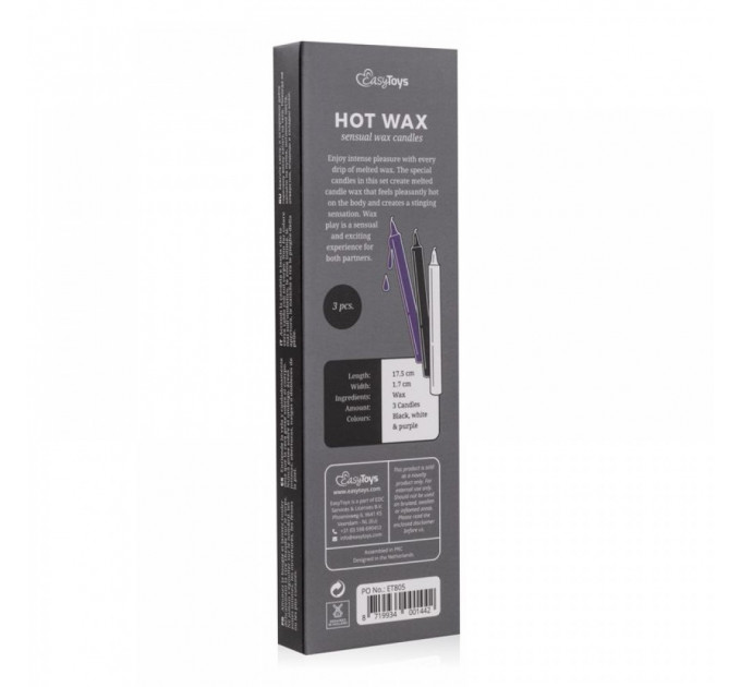 Набор низкотемпературных свечек 3 шт Sensual Hot Wax Candles