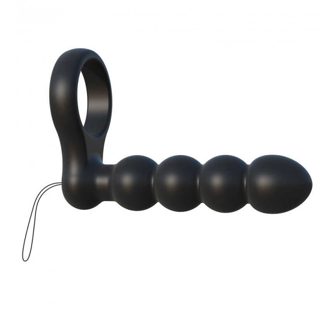 Насадка для двойного проникновения Pipedream C-Ringz Remote Control Double Penetrator Dildo, Black