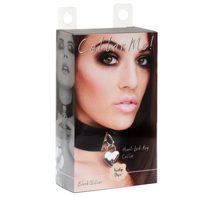 Нашийник Kinky Diva Collar Мe! із замочком та ключиком, чорний