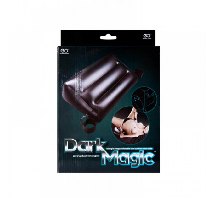 Подушка для секса DARK MAGIC INFLATABLE PILLOW W HANDCUFFS