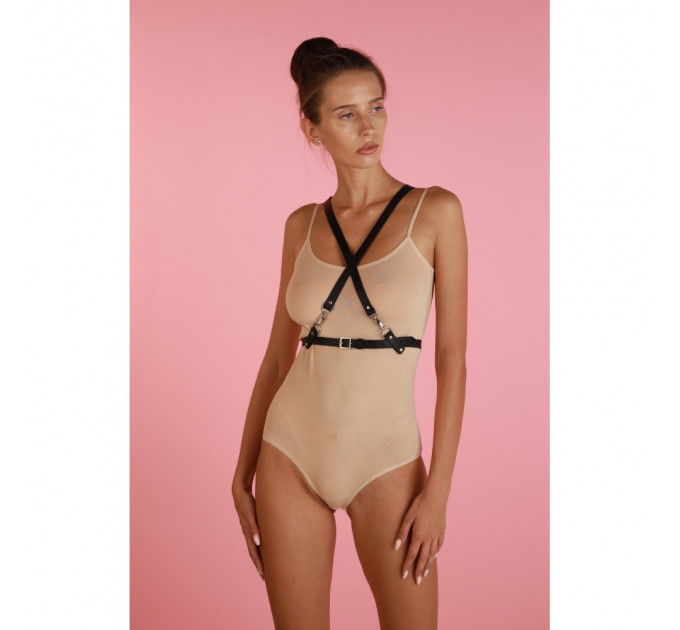 Портупея One Size K36.1, натуральная кожа, черная