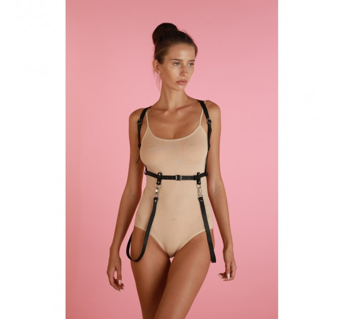 Портупея One Size K36.1, натуральная кожа, черная