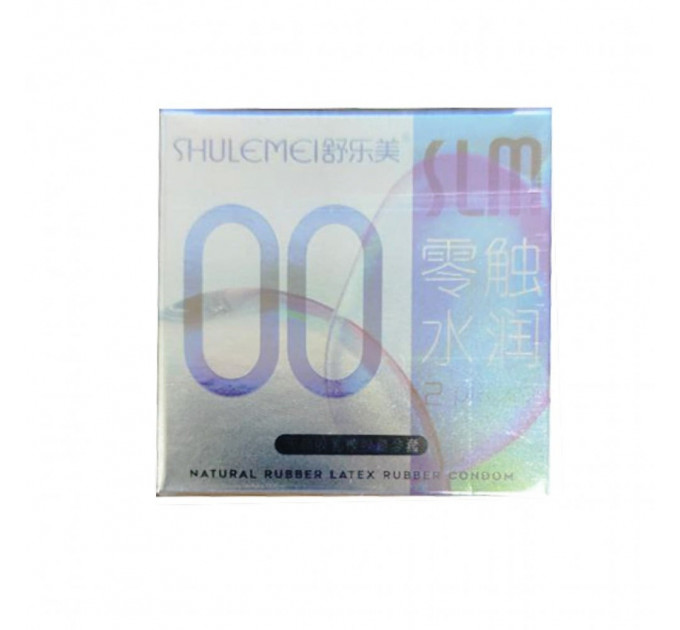 Презервативи з латексу SLM 0.01, з гіалуроновою кислотою, 2 шт.