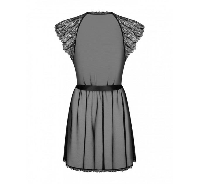 Сексуальный халат Obsessive Romanesa peignoir S/M