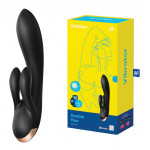 Смарт вибратор кролик Satisfyer Double Flex Connect App Black