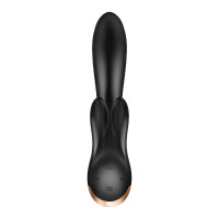 Смарт вібратор кролик Satisfyer Double Flex Connect App Black