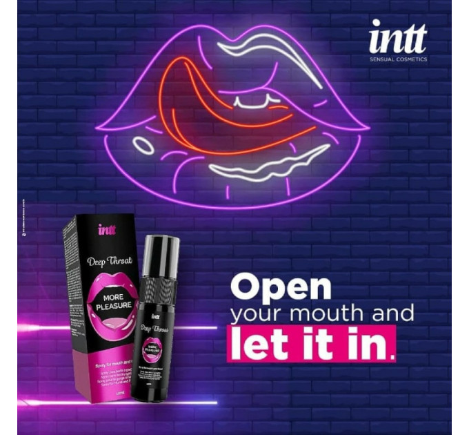 Спрей для оральных ласк Intt Deep Throat освежающая мята