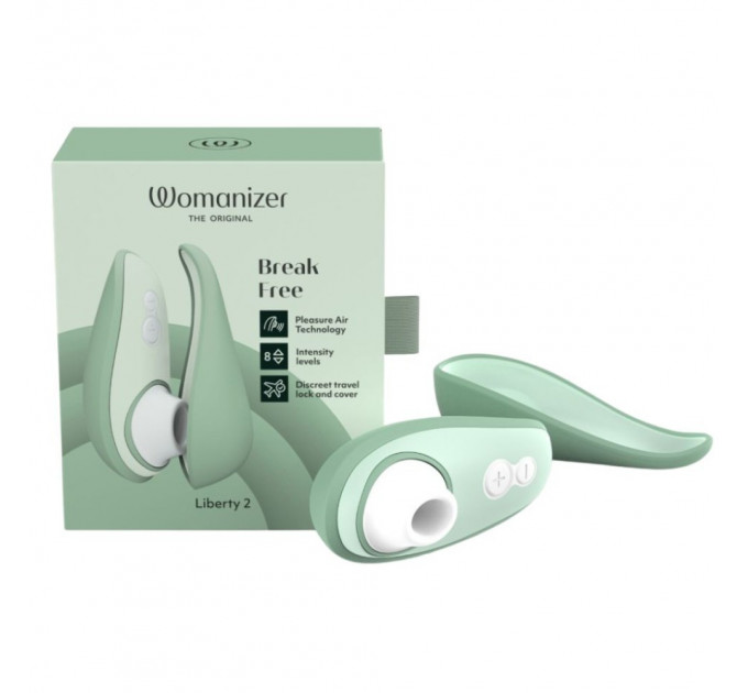 Вакуумный клиторальный стимулятор , Womanizer Liberty 2 Sage, светло-зеленый