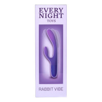 Вибратор кролик Every Night Toys для точки G, сине-фиолетовый градиент