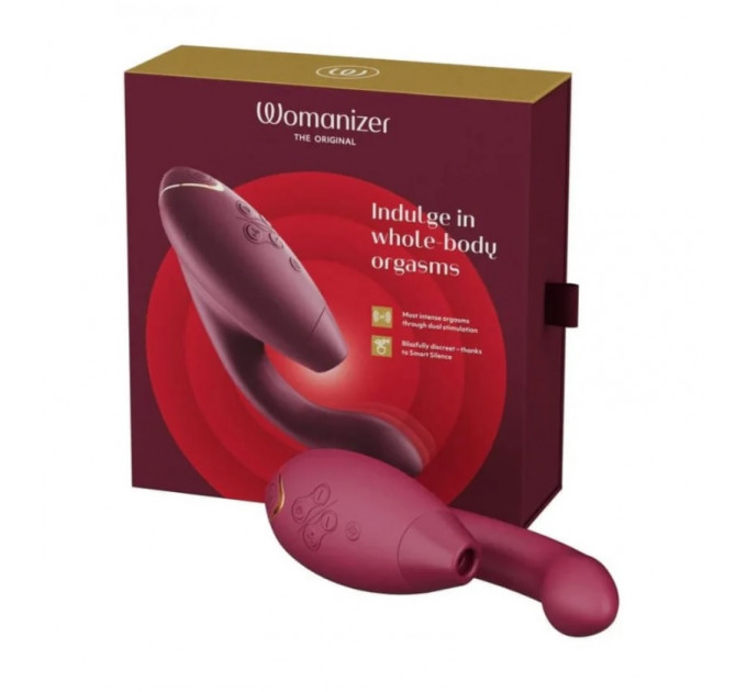 Инновационный бесконтактный вибратор-стимулятор Womanizer Duo 2 Bordeaux