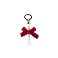 Затискачі на соски CHISA Senuelo Pearl Nipple Clamps Kit з червоними бантиками та намистинами