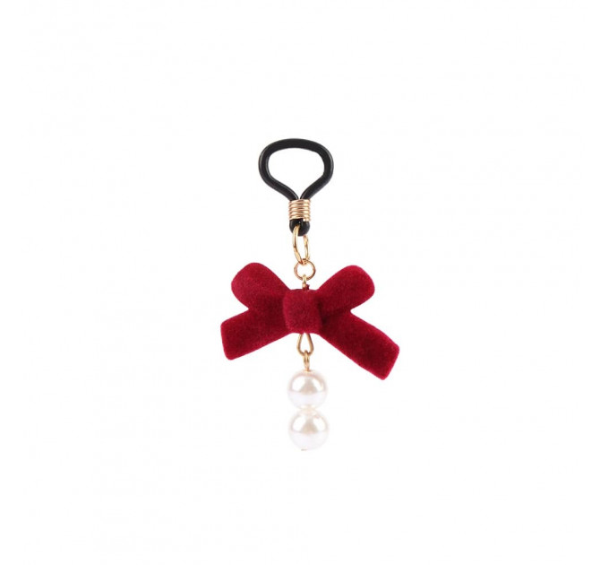 Зажимы на соски CHISA Senuelo Pearl Nipple Clamps Kit с красными бантиками и бусинами