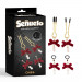 Зажимы на соски CHISA Senuelo Pearl Nipple Clamps Kit с красными бантиками и бусинами