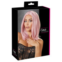 Парик боб-каре Cottelli Collection без челки, розовый