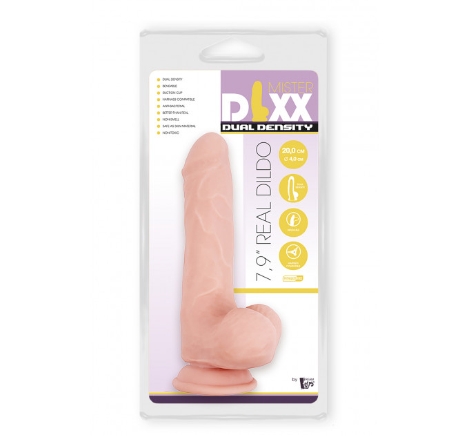 Фаллоимитатор с двойной плотностью MR. DIXX 7.9 INCH DUAL DENSITY DILDO