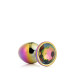 DT21781 Радужная анальная пробка GLEAMING LOVE MULTICOLOUR PLUG SMALL