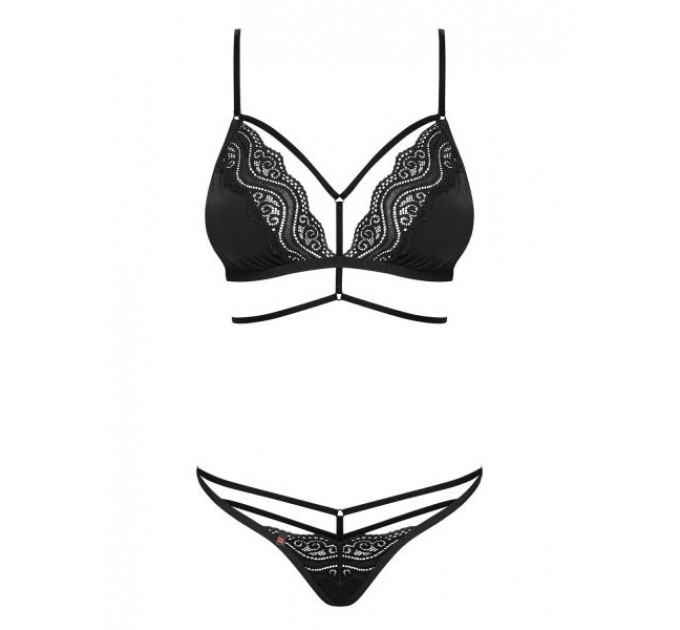 Комплект Obsessive Diyosa set 2-pcs black S/M