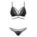 Комплект Obsessive Diyosa set 2-pcs black S/M