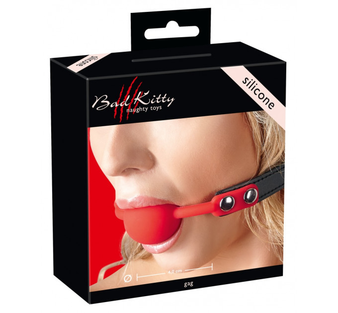 Кляп Bad Kitty RED Gag Silicone