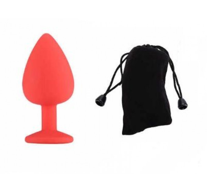 Анальна пробка Red Silicone Dark Violet, m