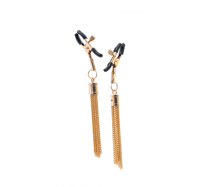 Зажимы для сосков с кисточкой GP PREMIUM NIPPLE CLAMPS