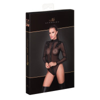 Боді гіпюр F221 Noir Handmade XL