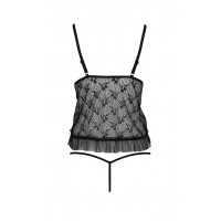 Боді з відкритим доступом та грудьми JUSTINA BODY black S/M - Passion