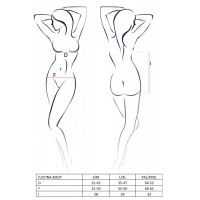 Боді з відкритим доступом та грудьми JUSTINA BODY black S/M - Passion