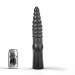 Большой фаллоимитатор с рельефом All Black AB20 черный, 34 см