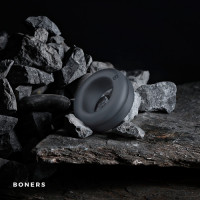 Ерекційне кільце із силікону Boners Diamond, сіре