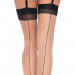 Чулки двухцветные с задним швом Leg Avenue 2 Tone Stockings O/S