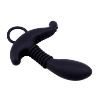 Cтимулятор простати з додатковим відростком Chisa Black Mont Booty Exciter і кільцем-тримачем