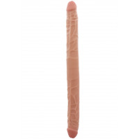 Подвійний фалоімітатор ToyJoy Double Dong, бежевий