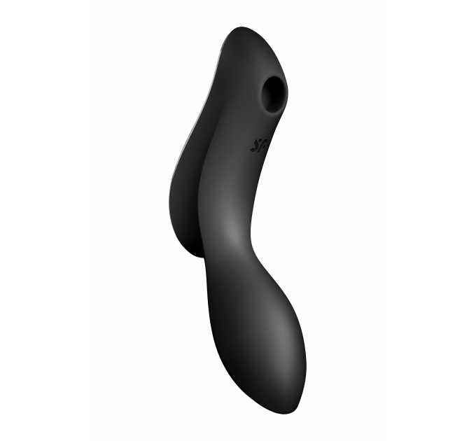 Двойной вибратор с вакуумной стимуляцией SATISFYER CURVY TRINITY 2 BLACK
