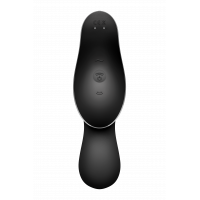 Подвійний вібратор із вакуумною стимуляцією SATISFYER CURVY TRINITY 2 чорний