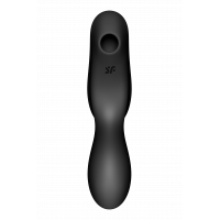 Подвійний вібратор із вакуумною стимуляцією SATISFYER CURVY TRINITY 2 чорний