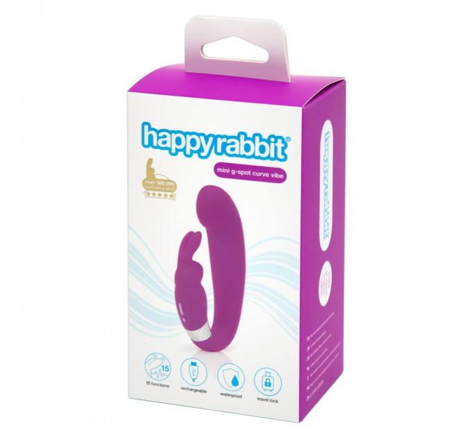 Двойной вибратор Happy Rabbit G-Spot Clitoral Curve Vibrator