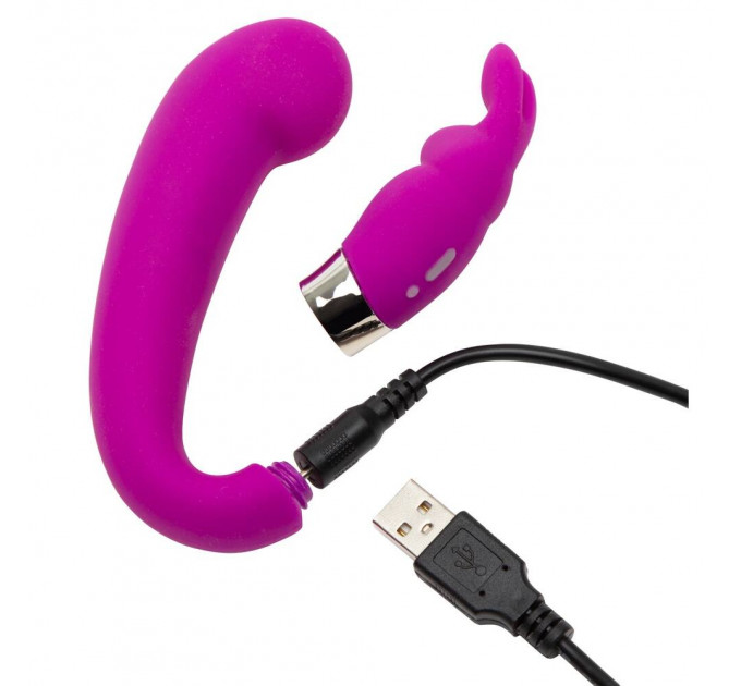 Двойной вибратор Happy Rabbit G-Spot Clitoral Curve Vibrator